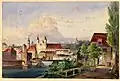 Steyr 19th century watercolour