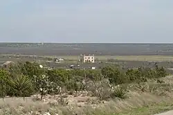 Abandoned courthouse in Stiles (Reagan County)