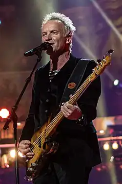 Sting, lead singer of The Police and solo artist