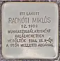 Stolperstein in Budapest