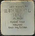 Stolperstein für Ulrich Albert L. Tietz