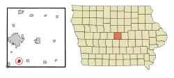 Location of Huxley, Iowa