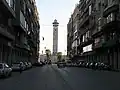The Great Mosque as seen from Sabaa Bahrat square through A. M. Riyad street