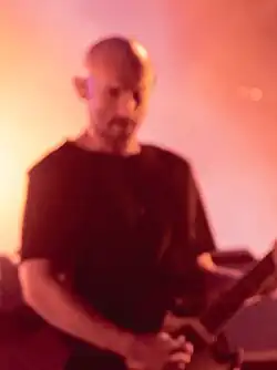 Harvey performing with The Streets in 2021