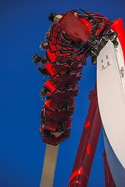 Stunt Pilot train on first inversion