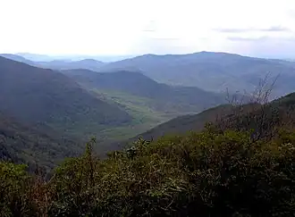 The Sugarlands are one of several prominent valleys within the range