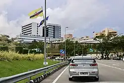 View of RIPAS Hospital from the Sultan Hassanal Bolkiah Highway