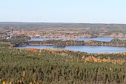 Lilla Aspen and Åmänningen seen from Landsberget