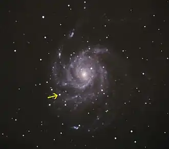 Type Ia supernova SN 2011fe from August 2011