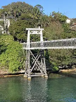 Parsely Bay suspension bridge
