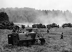 Pbv 301 with dismounted infantry