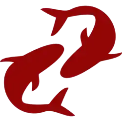 A representation of the Pisces symbol