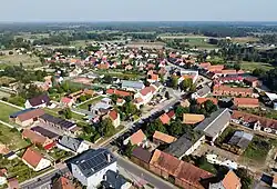 Aerial view of Szczaniec