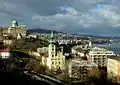 View of the church from the Gellért Hill