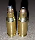 22TCM (left) with 40gr long bullet; 22TCM-9R (right) with 39gr short bullet.