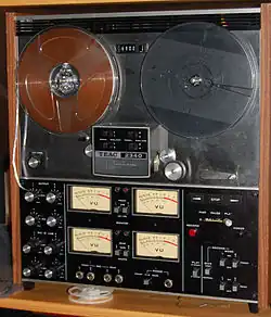 Image 4The TEAC 2340, a popular early (1973) home multitrack recorder, four tracks on ¼ inch tape (from Multitrack recording)
