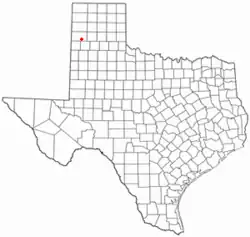 Location of Hereford, Texas