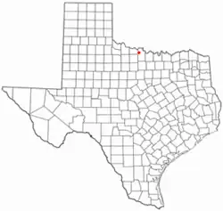 Location of Jolly, Texas