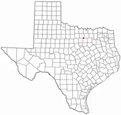 Location of Newark, Texas