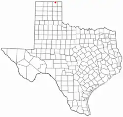 Location of Perryton within Texas