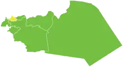 Map of Taldou District within Homs Governorate