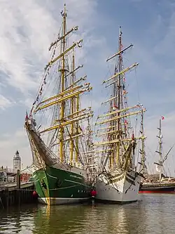 Harlingen Harbor during the Tall Ship Races in 2014