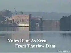 Yates Dam As Seen From Thurlow Dam, 1996.