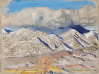 Taos Mountains Shrouded in Clouds, 1924