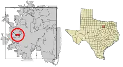 Location of Westworth Village in Tarrant County, Texas