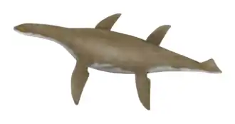 Life restoration of a plesiosaur