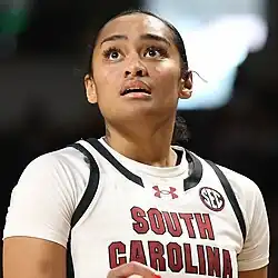 Paopao with [[South Carolina Gamecocks women's basketball|South Carolina]] in 2024