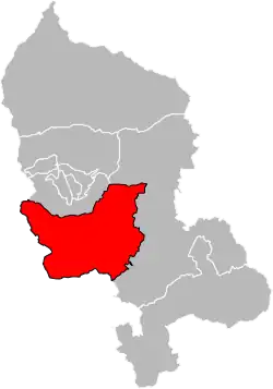 Situation of the canton of Châtenois-les-Forges in the department of Territoire de Belfort