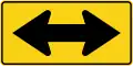 Curve marker double arrow