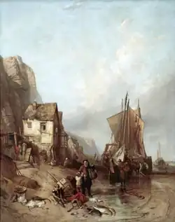 The Coast of Normandy near Gonville, France (1837)