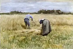 Anton Mauve (undated): The Corn Harvest, Gemeentemuseum, The Hague.