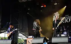 The Durango Riot at the Kosmonaut Festival. From left to right: Jacob Martinsson, Hakan Ficks, and Fred Andersson.
