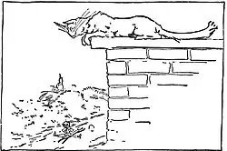 Illustration of the Glass Cat in The Magic of Oz.