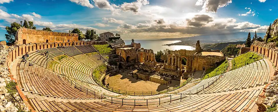 The Greek theatre of Taormina