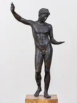 The Marathon Youth, 4th-century BC bronze statue, possibly by Praxiteles, National Archaeological Museum, Athens