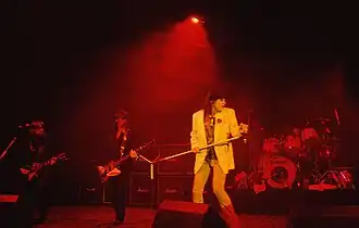 The Quireboys performing in the Hammersmith Odeon venue in London, 7 April 1993