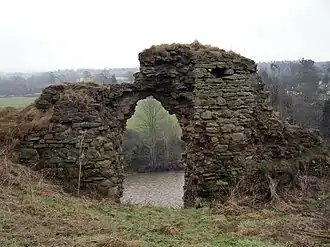 the remains of Roxburgh Castle, seen in 2007