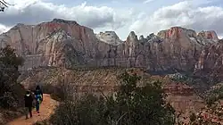 The West Temple (left), The Sundial, The Witch Head, Altar of Sacrifice (right)