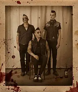 A promotional photo of The Brains with their original line-up.