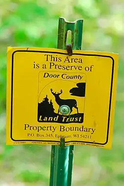 Boundary sign