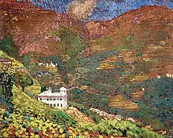 Vue du couvent de San Martino di Lota (View from San Martino di Lota Convent, 1912) - Museum of Corsican Ethnography, Bastia.