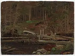 Old Lumber Dam, Algonquin Park, Spring 1912. National Gallery of Canada, Ottawa