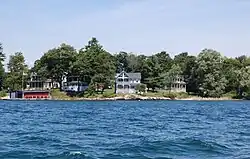 Victorian homes typical of the Thousand Island Park community on the southwest tip of Wellesley Island