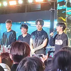 Members of three man down from left to right: Toon, Thay, Seng and Krit