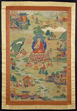 Tibetan Buddha Shakyamuni with "Jataka" Tales