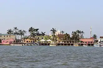Tlacotalpan seen from the Papaloapan river